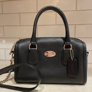 COACH leather crossover bag